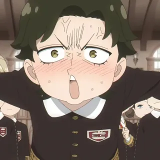 🪨 30bddf7d Damian Desmond Spy x Family Аниме, Парень, Злой, В шоке, Школьная форма, Дамиан Десмонд, Spy x Family telegram sticker