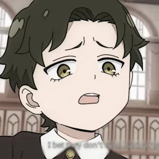 🌄 1651e964 Damian Desmond Spy × Family I bet they don't even listen Anime, Damian Desmond, Spy × Family, Dibujos animados, Chico, Triste, Preocupado telegram sticker