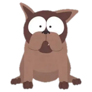🐶 208a268c Pies kreskówkowy, Pies South Park, Pies telegram sticker