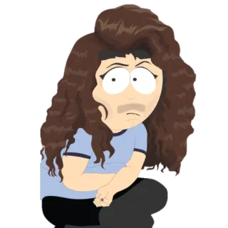 👱‍♀ 5d78f958 Randy Marsh South Park Randy Marsh, South Park, kreskówka, postać, humor telegram sticker