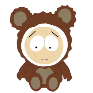 🐻 716886dd Butters Stotch South Park Butters, South Park, kreskówka, niedźwiedź, postać telegram sticker