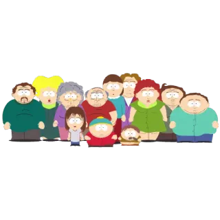 👪 f3e538ef South Park South Park, Komedia, Animacja, Postacie, Grupa telegram sticker