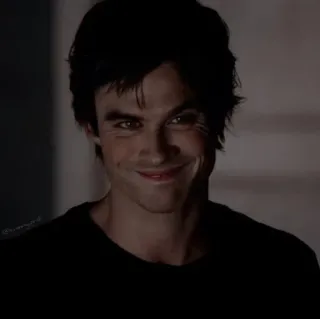 🎭 0f604a88 Damon Salvatore The Vampire Diaries pamiętniki wampirów, damon salvatore, ian somerhalder, serial, postać, uśmiech telegram sticker