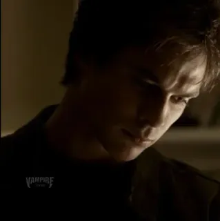 🎭 3d17de39 Vampire wampir, serial TV, nadprzyrodzone, mroczny, męski, portret telegram sticker