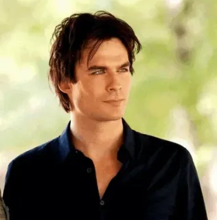 🎭 8b118d8a Damon Salvatore The Vampire Diaries wampir, Ian Somerhalder, Pamiętniki wampirów, serial TV, nadprzyrodzone, aktor telegram sticker