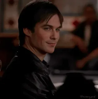 🎭 e12aec16 Damon Salvatore The Vampire Diaries pamiętniki wampirów, damon salvatore, wampir, serial tv, ian somerhalder telegram sticker