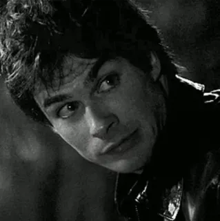 😬 e6f1cc06 Ian Somerhalder aktor, selebriti, hitam putih, potret whatsapp sticker