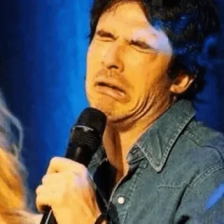 🤪 f18e7e01 ekspresi wajah, pria, aktor, selebriti, potret whatsapp sticker