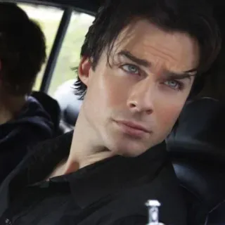 🖤 392b4121 Damon Salvatore The Vampire Diaries ma cà rồng, phim truyền hình, drama, siêu nhiên, Ian Somerhalder telegram sticker