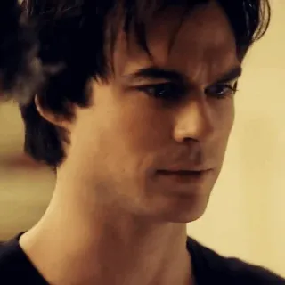 🍷 eb710dee Damon Salvatore The Vampire Diaries ヴァンパイア, 超自然, ドラマ, イアン・サマーホルダー telegram sticker