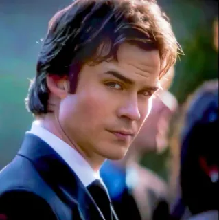 🩸 1f86d875 Damon Salvatore The Vampire Diaries vampir, acara TV, aktor, Ian Somerhalder, Damon, Salvatore whatsapp sticker