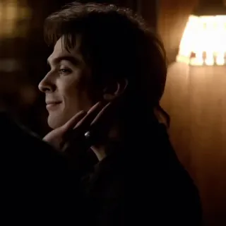 🩸 5e06fd3f Damon Salvatore The Vampire Diaries vampir, acara TV, supranatural, drama, romansa whatsapp sticker
