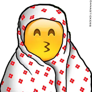 😙 c42b09ab Emoji, Cium, Bunga, Selimut, Hoodie, Stiker telegram sticker
