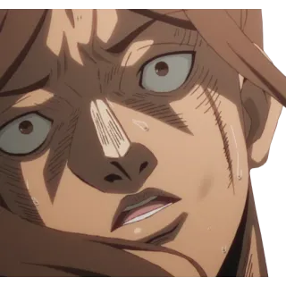 ⁉️ 8d643009 anime, expression, shocked, face, close-up telegram sticker