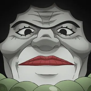 😁 2229be15 脸, 令人毛骨悚然, 可怕, 肖像, 小丑, 化妆, 插图 telegram sticker