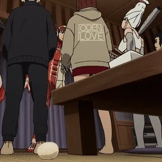 😋 71578e17 ODEN LOVE 动漫, 关东煮, 食物, 日式, 文字, 连帽衫, 爱 telegram sticker