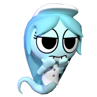 👻 115ccfc5 fantasma, desenho animado, fofo, personagem, espírito telegram sticker