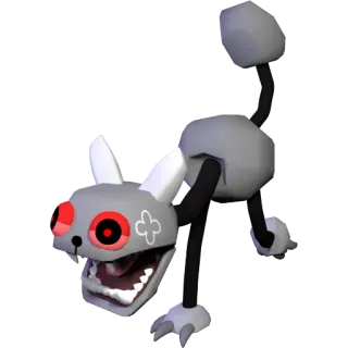 🪨 9df61302 assustador, desenho animado, coelho, monstro, criatura, terror, arte digital telegram sticker