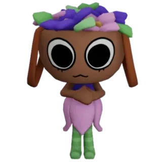 🌸 ba0ec02a flor, boneca, fofo, personagem, planta telegram sticker