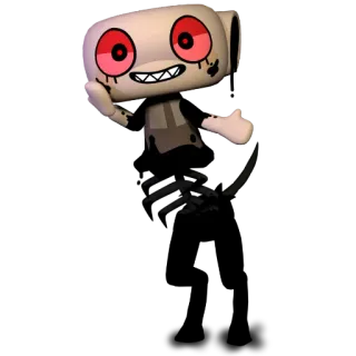 🐚 fb5a54e2 monstro, sinistro, terror, assustador, demônio, malvado telegram sticker