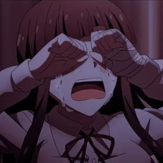 😭 96df40a4 Mikan Tsumiki Danganronpa อนิเมะ, มังงะ, ร้องไห้, เศร้า, Mikan, Tsumiki telegram sticker