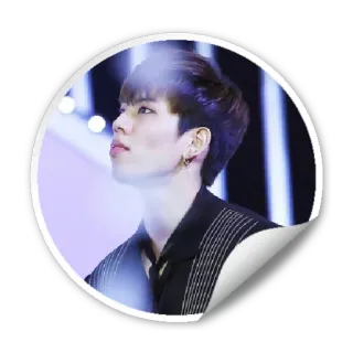 😍 88bd3902 pria, potret, anting, stiker, orang, kerah whatsapp sticker