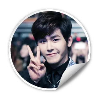 🙂 9c330396 orang, pria, simbol perdamaian, stiker whatsapp sticker