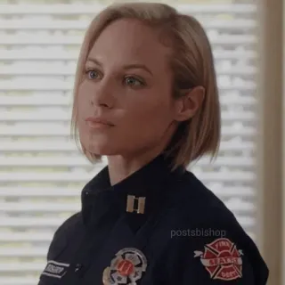 🔥 17827b51 woman, firefighter, uniform, portrait, face telegram sticker