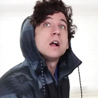 🙄 eb0dbf6f ผู้ชาย, เสื้อมีฮู้ด, คน, ผมหยิก, หน้า telegram sticker