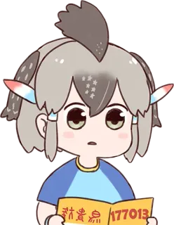 😕 2489631f 财政贵点 177013 autocollant, animé, mignon, bande dessinée, dessin animé, manga telegram sticker