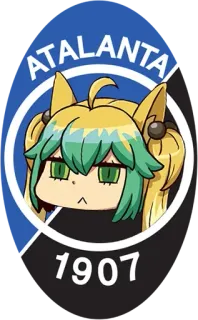 ⚽️ 39db94da ATALANTA 1907 atalanta, football, soccer, bergamo, équipe, logo, sport telegram sticker