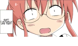 😍 540741a6 SHIT! I ACTUALLY LIKE THAT! telegram sticker