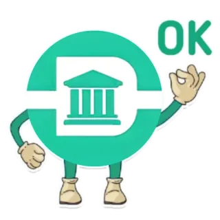👌 eba17cfe OK ok, hand gesture, approval, green, cartoon, building, gesture telegram sticker