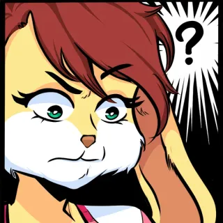 🧐 31feaa77 lapin, dessin animé, personnage, illustration, lapinou, question telegram sticker