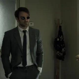 🥊 50b08480 Daredevil pria, setelan, buta, superhero, Marvel telegram sticker