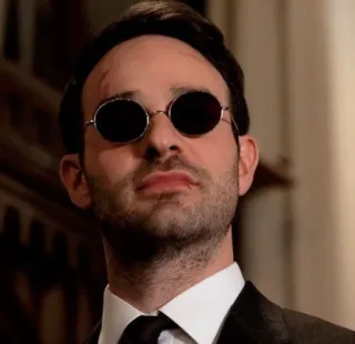 🛐 7cedeab3 Daredevil Сорвиголова, Чарли Кокс, Супергерой, Marvel, Очки telegram sticker