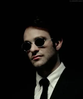 🛐 a79db5be Matt Murdock Daredevil сорвиголова, Мэтт Мердок, Marvel, супергерой, мужчина, очки telegram sticker