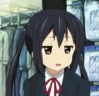 😒 5ec64cba Azusa Nakano K-On! Anime, Dziewczyna, Mundur szkolny, K-On, Azusa Nakano telegram sticker