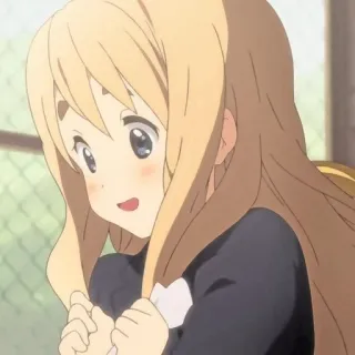 😁 69721a84 Mugi K-On! Anime, K-On, Mugi, Kotobuki Tsumugi, Kawaii, Słodkie telegram sticker