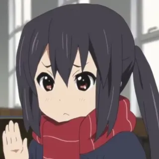 😣 f9b42ad7 Azusa Nakano K-On! Anime, Dziewczyna, K-On, Azusa Nakano, Słodka, Postać, Japońska animacja telegram sticker