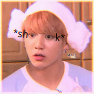 🦋 a2770799 sh k kpop, terkejut, imut, penyanyi, korea telegram sticker