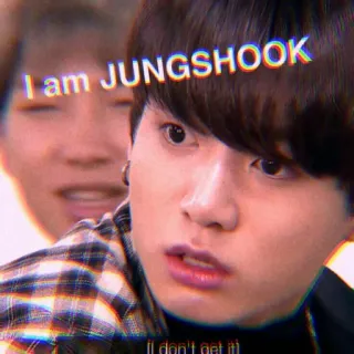 🦋 aaac602f I am JUNGSHOOK K-pop, Meme, Jungshook, BTS telegram sticker