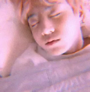 🦋 cd9f9698 tidur, orang, tempat tidur, tenang, istirahat telegram sticker