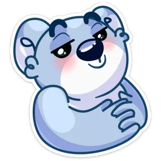 ☺️ 9034553e Desenho animado, Animal, Fofo, Feliz, Presunçoso, Urso telegram sticker