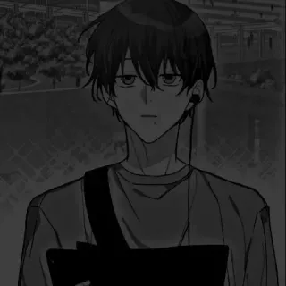 🖇 18e0cf27 动漫, 男孩, 耳机, 学生, 青少年, 学校 telegram sticker