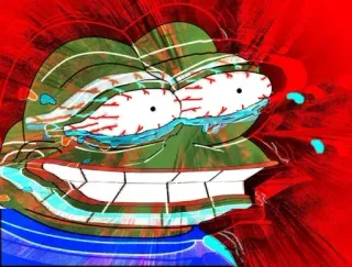 🕸 1e0789d7 Pepe the Frog Pepe der Frosch, Meme, Internetkultur, Wut, Weinend telegram sticker