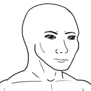 🕸 d9c9c4dd Wojak Meme, Wojak, NPC, Internet Meme, Zeichnung telegram sticker