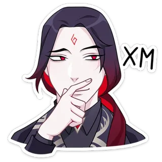 🤔 3d53f907 XM sticker, anime, charakter, fanart telegram sticker