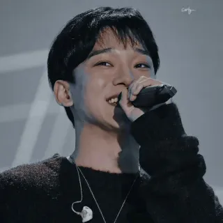 ⛓ c620e362 cantor, microfone, kpop, performance, retrato telegram sticker