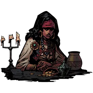 💆 2cdad58a 算命先生, 吉普赛人, 硬币, 魔法, 先知, 神秘 telegram sticker